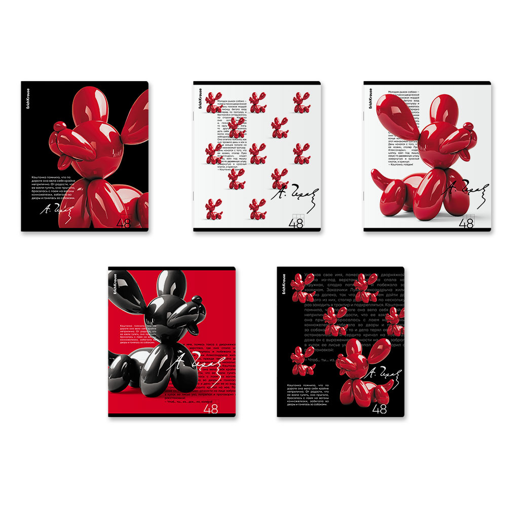 

Тетрадь ErichKrause Ballon Dog А5 общая в клетку 48 листов дизайн в ассортименте 1 шт.