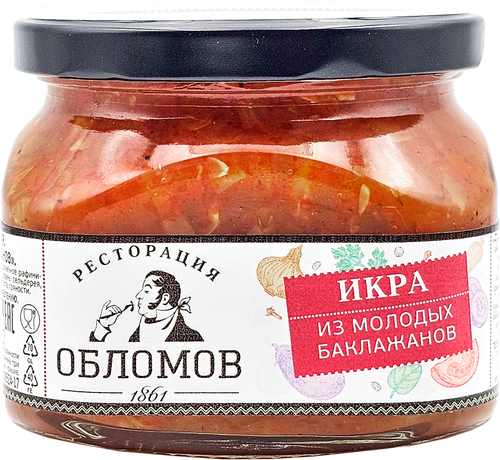 

Икра овощная Ресторация Обломов из молодых баклажанов 320 г