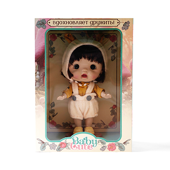 

Кукла Funky Toys Baby Cute в шапке с желтыми ушками 18 см