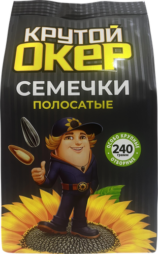 

Семечки Крутой Окер подсолнечника полосатые жареные 240 г