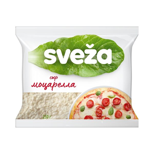 Cыр п/тв Моцарелла кубики 40% 250г п/пл газ среда Sveza