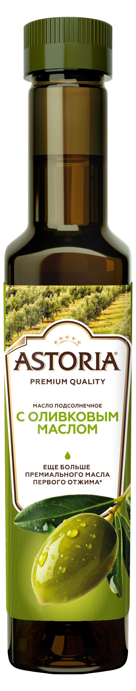 

Масло подсолнечное Astoria с добавлением оливкового масла 250 мл