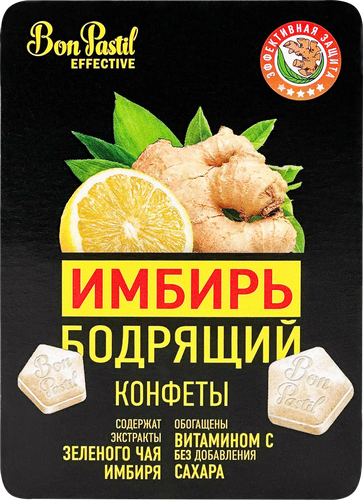 

Конфеты Bon Pastil Effective Имбирь бодрящий 12 г