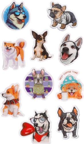 

Наклейка на телефон 3D, 17х10 см, в ассортименте