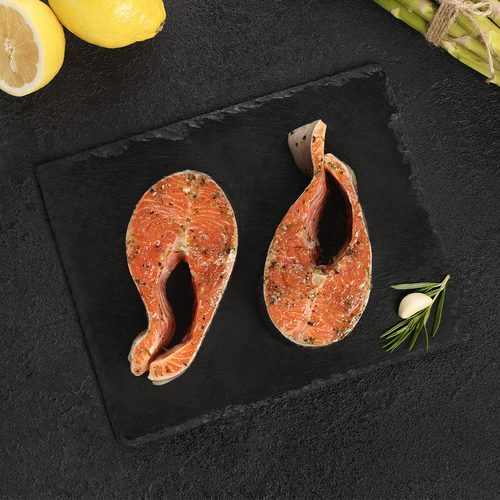 

Форель Радужная в маринаде ЛЕНТА FRESH стейк, весовая