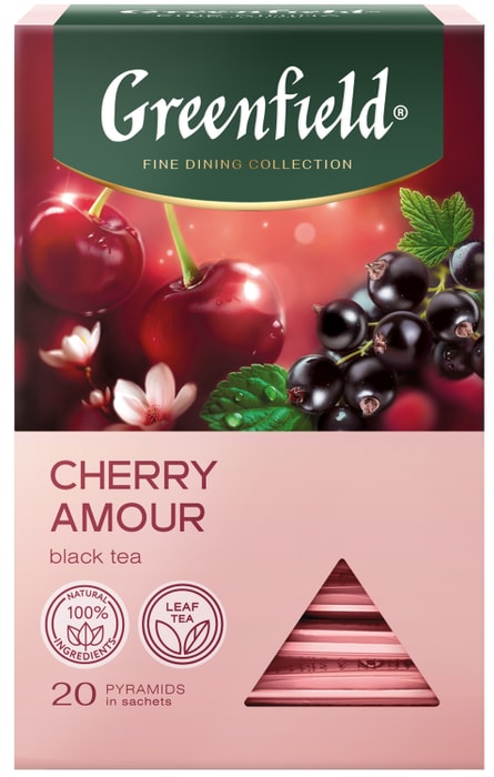 

Чай черный Greenfield Cherry Amour 20 пирамидок 36 г