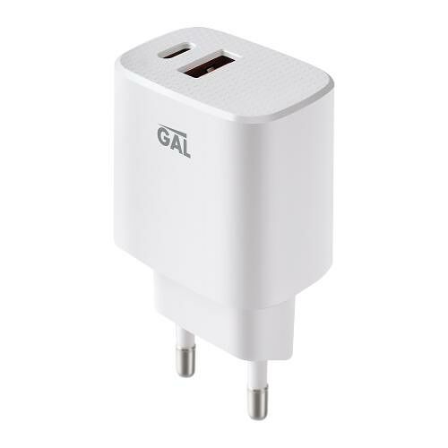Сетевое зарядное устройство Gal UC-2309 USB A+ Type-C 12W