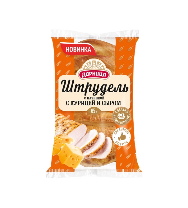 

Штрудель Дарница с начинкой с курицей и сыром 65 г