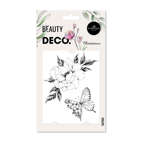 Татуировка переводная Deco by Miami tattoos Floral Florescence для тела