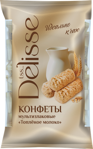 

Конфеты мультизлаковые Delisse Топленое молоко 175 г
