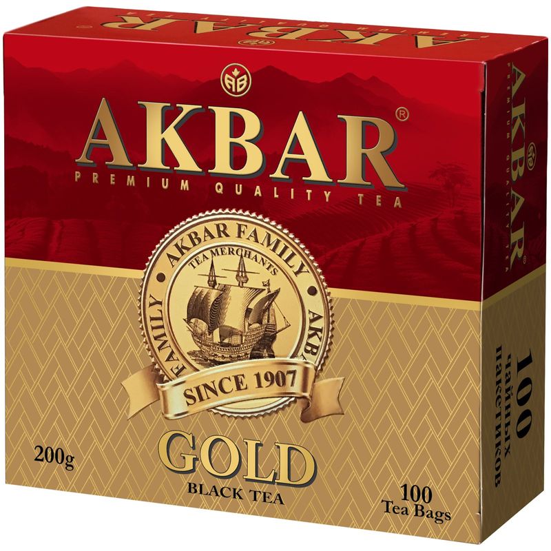 

Чай Akbar Gold черный байховый 100 шт. х 2 г