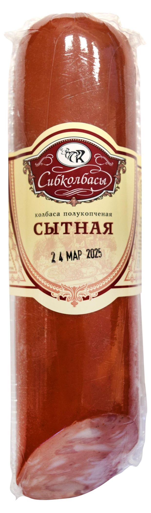 

Колбаса Сибколбасы Сытная полукопченая со срезом 400 г