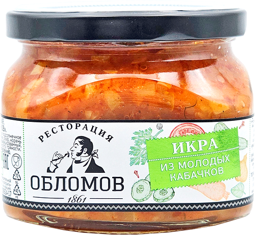 Икра овощная Ресторация Обломов из молодых кабачков 320 г