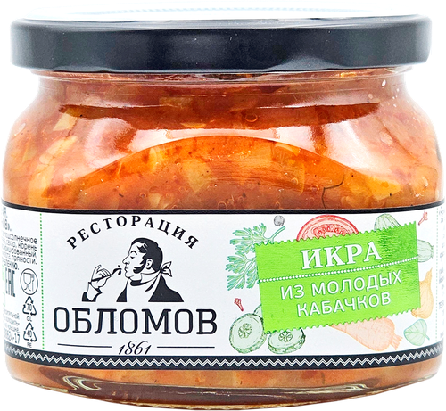 

Икра овощная Ресторация Обломов из молодых кабачков 320 г