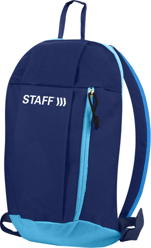 

Рюкзак Staff Air компактный, темно-синий с голубыми деталями, 40х23х16 см
