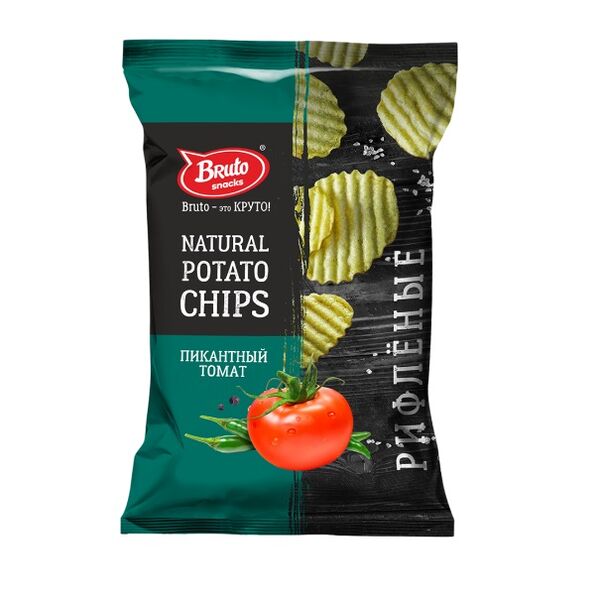Чипсы картофельные Bruto Snacks Пикантный томат 120 г