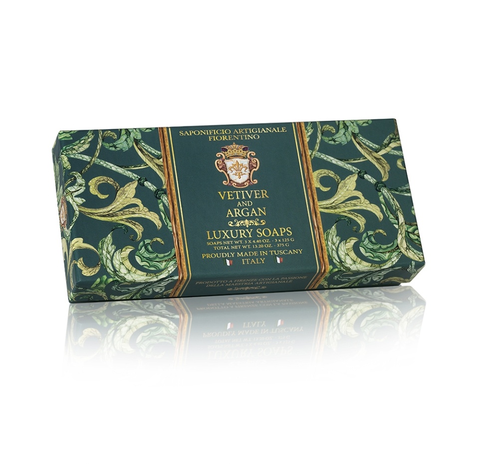 

Mыло Saponificio Artigianale Fiorentino Gentleman's soap Vetiver and argan, 300 г