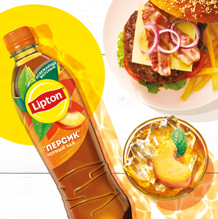 

Холодный чай Lipton Персик 500 мл