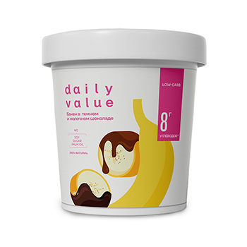 

Банан сублимированный Daily Value в темном и молочном шоколаде без сахара 50 г