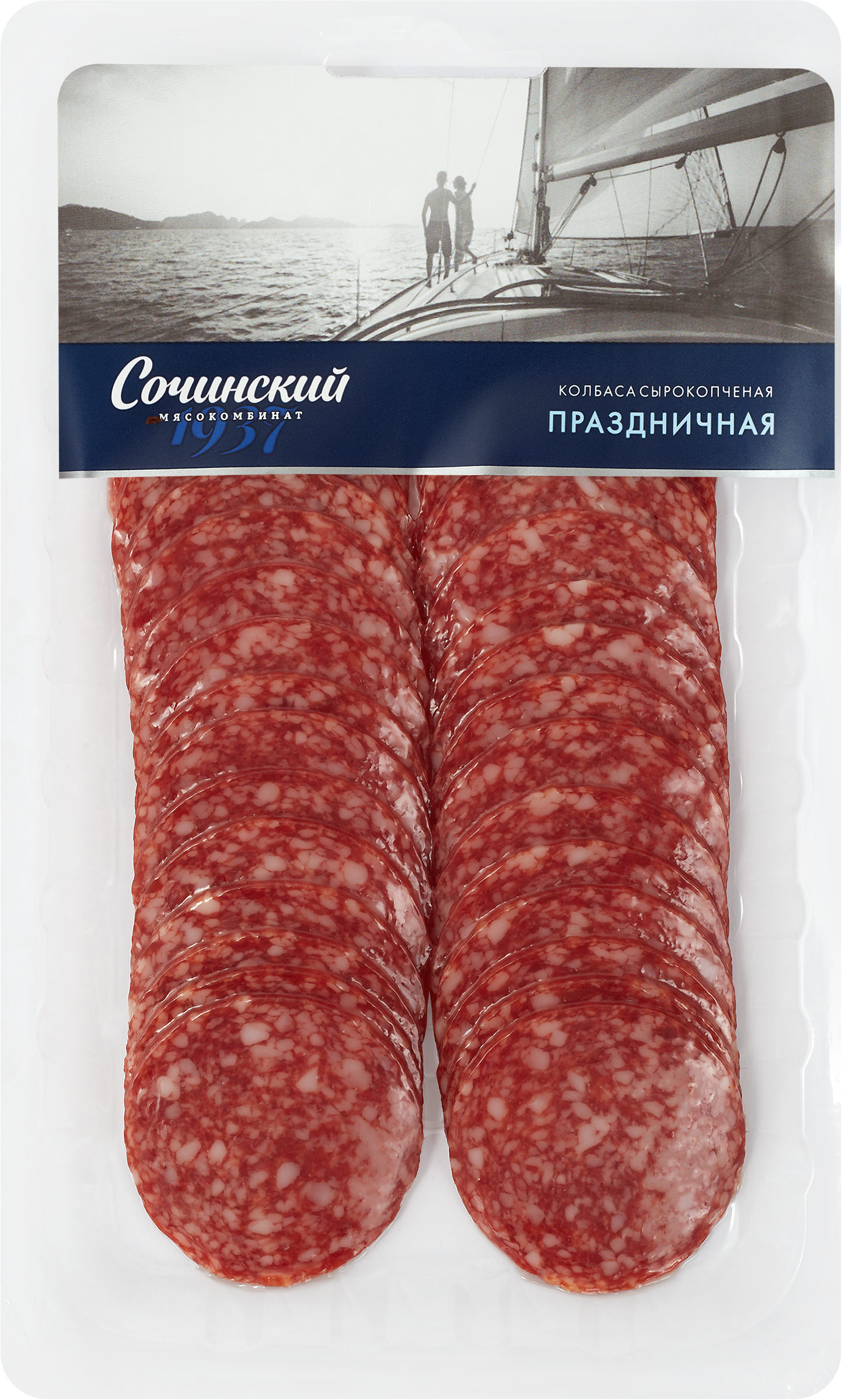 

Колбаса сырокопченая Сочинский мясокомбинат Праздничная нарезка 110 г
