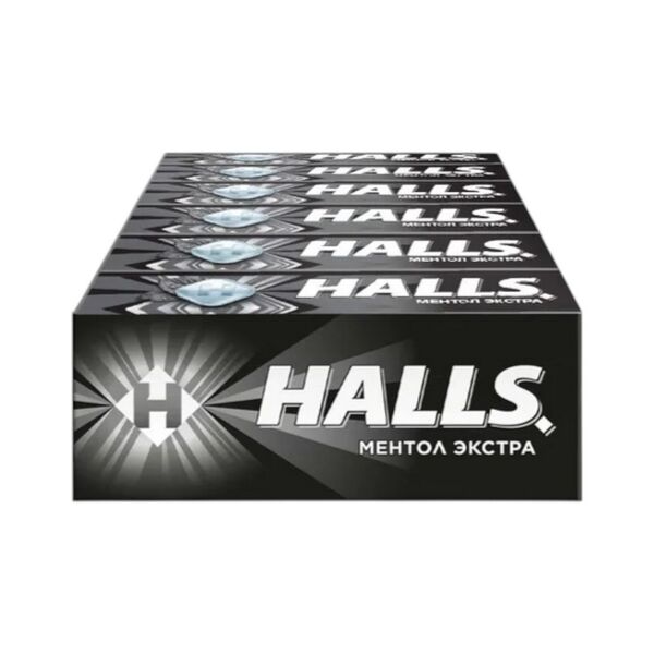 Карамель леденцовая HALLS Extra Strong/Экстра Стронг вкус ментола и эвкалипта 25,2г