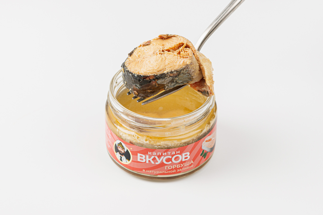 

Горбуша Капитан Вкусов тихоокеанская в натуральной заливке 200 г