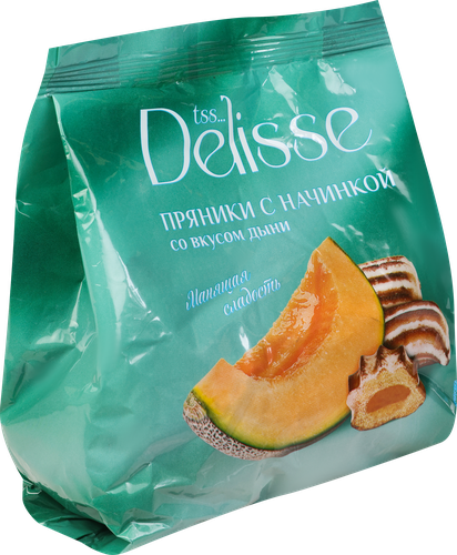 

Пряники сырцовые Delisse с начинкой со вкусом дыни 350 г