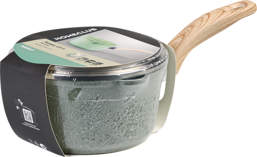 

Ковш Homeclub Midori литой со стеклянной крышкой антипригарное покрытие 1.5 л