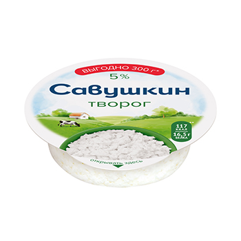 

Творог классический Савушкин Хуторок 5% 300г