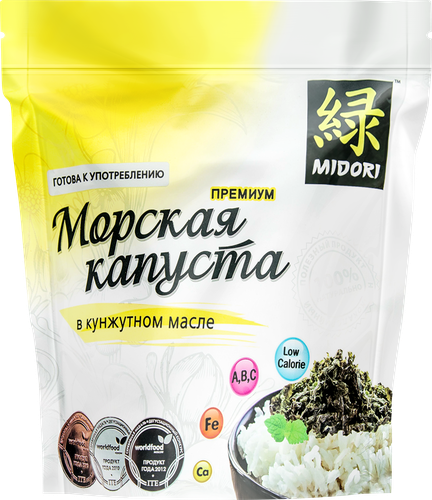 

Морская капуста сушеная Midori премиум обжаренная в кунжутном масле 40 г