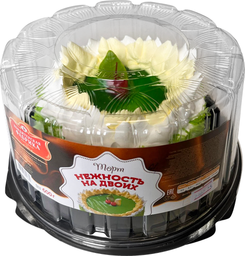 

Торт Новокузнецкая КФ Нежность на двоих 600 г