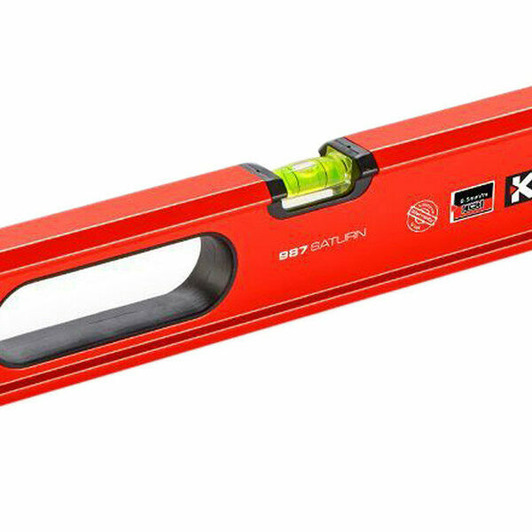 Уровень KAPRO SATURN 987, фрезерованная грань, 1200мм, 3 глазка, красный
