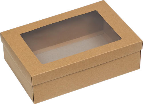 

Коробка складная Без крафт с окном 9702387 30х30х8 см