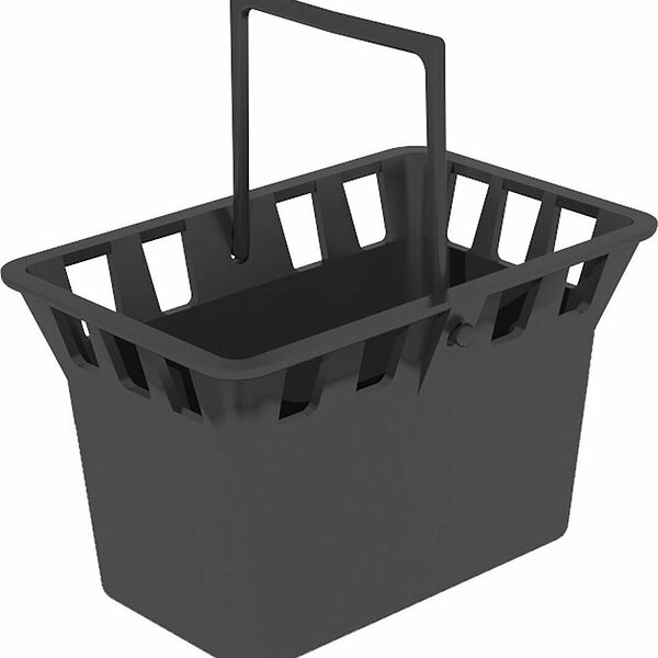 Корзина для дождеприемника Gidrolica Point, черная, 245x158х157 мм