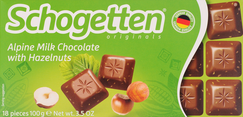 

Шоколад молочный Schogetten с фундуком 100 г