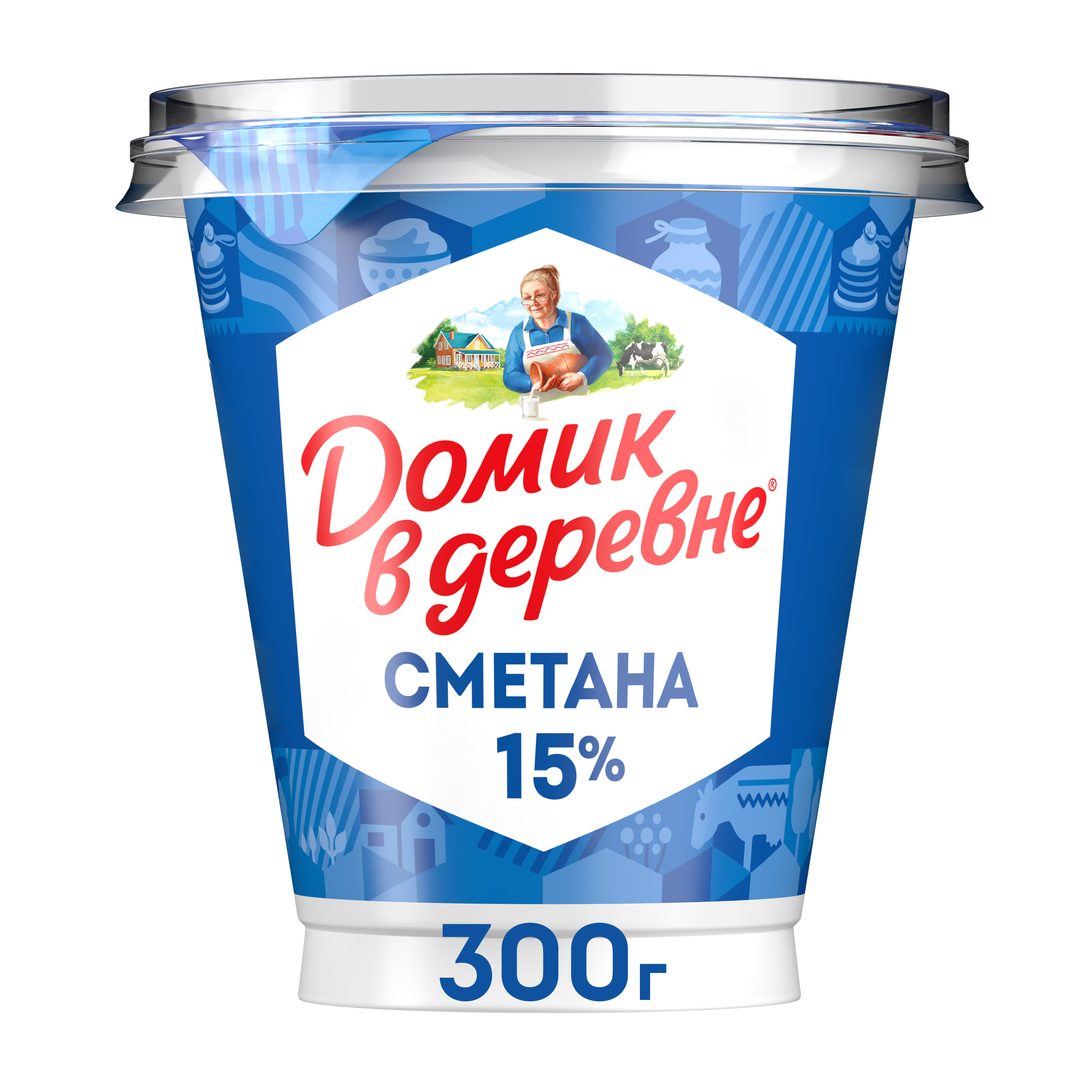 

Сметана Домик в деревне 15% 300 г