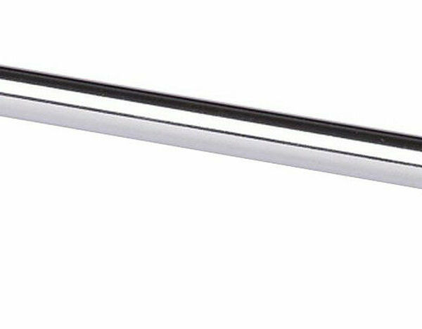 Мебельная ручка-рейлинг Larvij, сталь, глянцевая, серебристая, 256мм