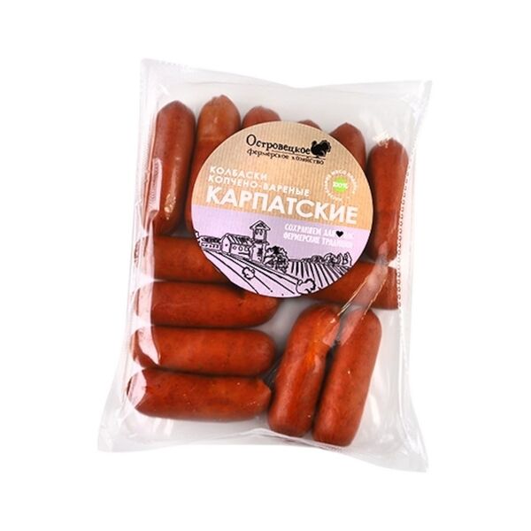 Колб изд вар-коп из мяса индейки охл в/с Колбаски Карпатские из индейки салями 300г