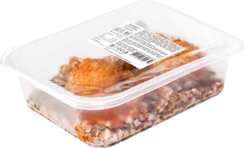 

Фрикадельки в томатном соусе с гречкой 230 г