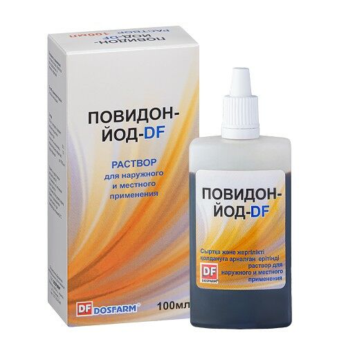 Повидон-йод DF раствор 100 мл