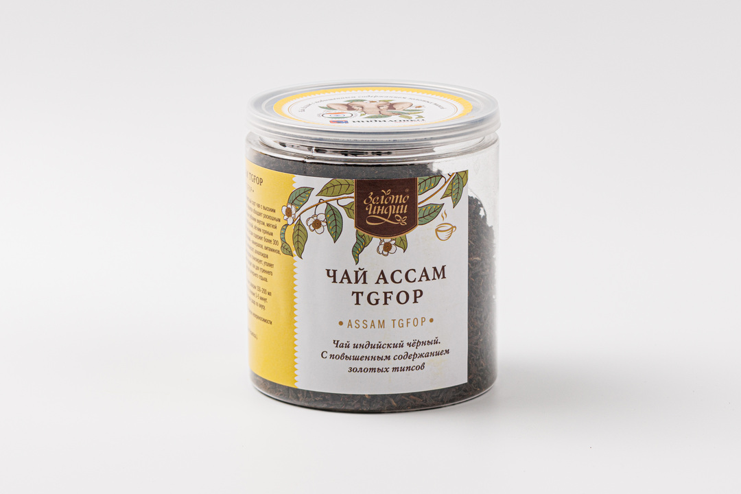 

Чай чёрный Золото Индии Assam tgfop крупнолистовой 110 г