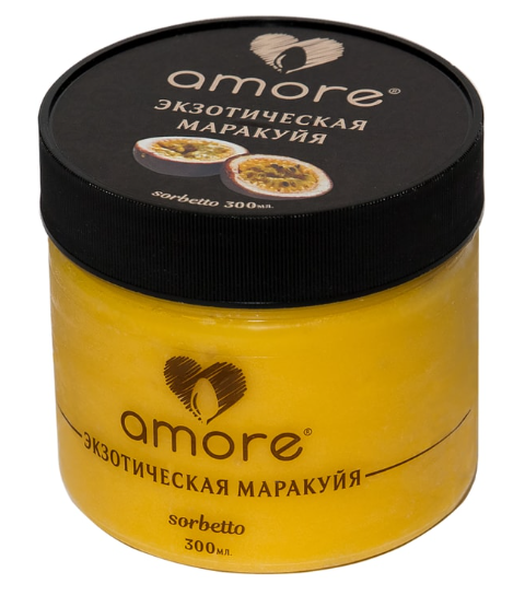 

Мороженое сорбет Amore Экзотическая маракуйя 300 мл