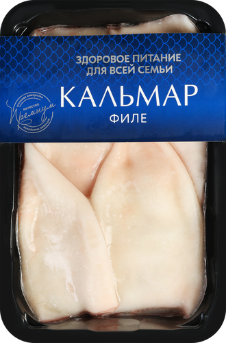 

Кальмар замороженный очищенный, тушка с плавником без кожи, 500г