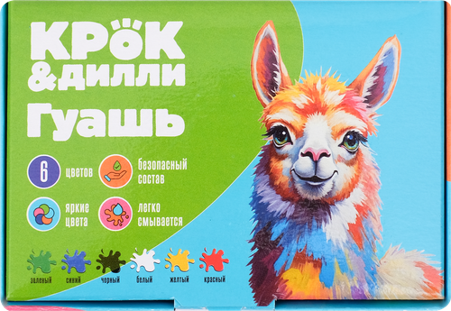 

Гуашь Крок&Дилли 6 цветов по 17 мл