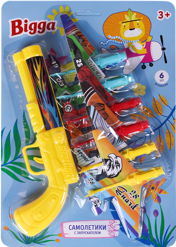 

Набор игровой Bigga Самолетики с запускателем, в ассортименте