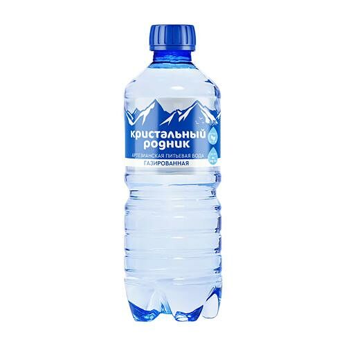 Вода Кристальный родник питьевая газированная 500 мл
