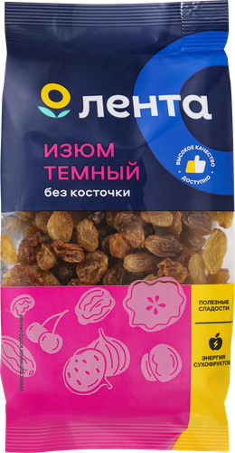 

Изюм темный Лента без косточки 150 г