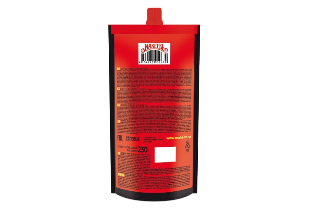 

Соус Махеевъ для горячих и холодных блюд Барбекю 230 г