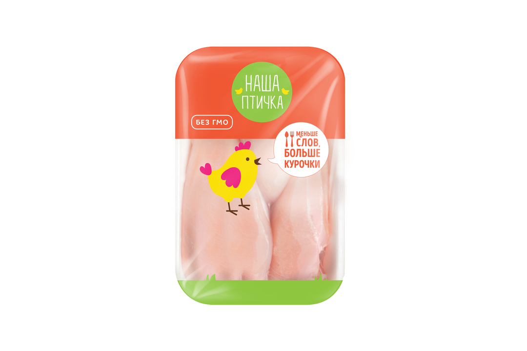 

Филе грудки цыплёнка Наша Птичка охлаждённое, 834 г