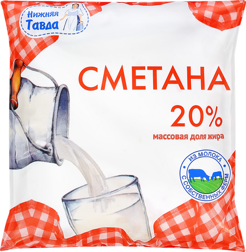 

Сметана Нижняя Тавда 20% 500 г